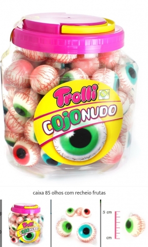 OLHOS RECHEADOS DE TERROR TROLLI 85 UDS