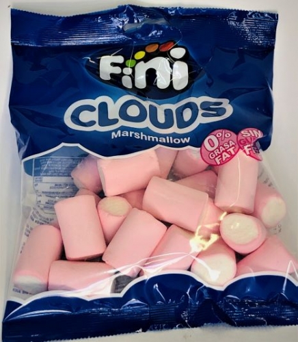 MARSHMALLOWS CLOUDS BICOLOR ROSA FINI CAIXA COM 12 SAQUETAS de 80Gr