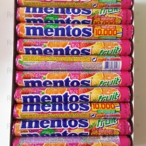 MENTOS TUTTI-FRUTI - CAIXA 20 UNIDADES